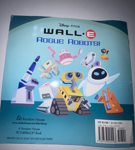 Disney Pixar Wall-e Set Tasse & Buch Schurken Roboter Designs Walle Eve - Bild 6 von 6