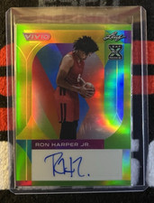 2023 RON HARPER JR. Leaf Vivid Green Detroit Pistons #BA-RHJ /15 (AU, RC)