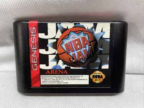 NBA Jam (Sega Genesis, 1994) w/ Box & Manual - Picture 2 of 9