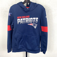 Nike On-Field New England Patriots Hoodie Youth L Large NFL 100 YRS