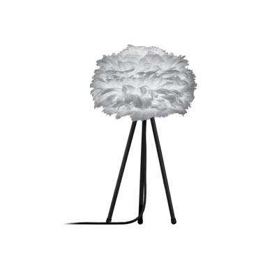grey feather table lamp