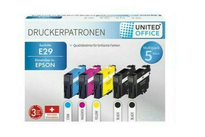 United Office Druckerpatronen Multipack fÃ¼r Epson Tintenpatronen  