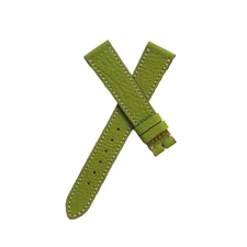 18mm Green leather Watch Strap for Rolex / Patek Philippe / Cartier