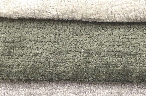 Llama Boucle Velvet Fabric Spring Green Curtain Blinds Upholstery - Picture 6 of 7
