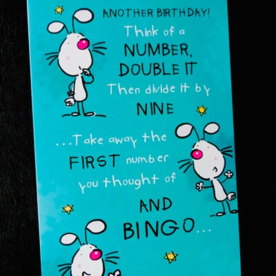 SIMON ELVIN Humour Birthday Card Joke Funny Male Female Man Woman Men Ladies Friend For Him