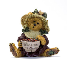 Boyds Bears  Friends Ada Mae Cherries Jubilee Vintage Resin Figurine 1999