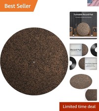 12-Inch Non-Slip Cork Turntable Mat - Enhance Sound Quality for Vinyl Lovers
