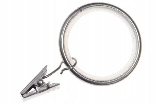 GeräUschlose Ringe Mit Clips, 37 Mm Gardinenstange, Metall-Gardinenstangen, Matt-image