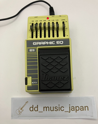 Ibanez GE10 Graphic EQ MIJ Vintage Equalizer Effect Pedal Tested