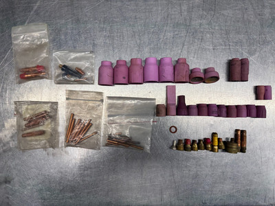 Misc Tig Torch Assembly Parts Gas cups, collets lens