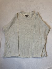 The Territory Ahead Knit Pullover Sweater Men's L Cream Speckled Outdoor Hiking