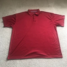 Champion Polo Collared Short Sleeve Shirt Men's 3XL Red