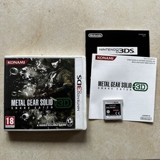Jeu Metal Gear Solid 3d Snake Eater MGS - Nintendo 3ds Compatible 2ds New Xl…