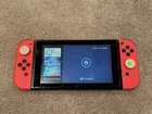 Nintendo Switch Console Bundle Neon Red Blue + Gray Joy-Cons 6 Controllers Case