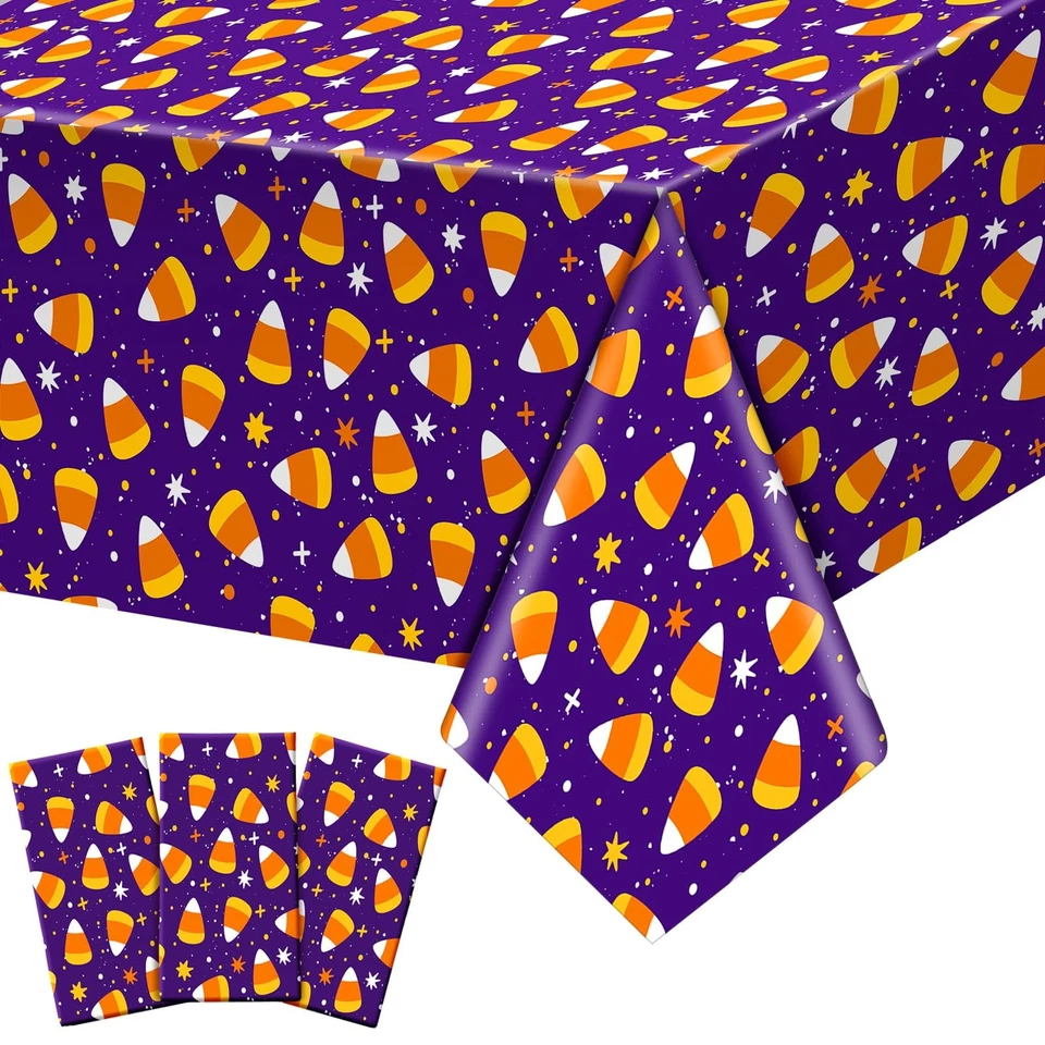 Thanksgiving Einweg Tischdecken 108x54 - Wasserdicht Herbst Dekor Packung