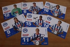 7 Autogrammkarten Hertha BSC Berlin Bundesliga 2008/2009 08/09 original signiert