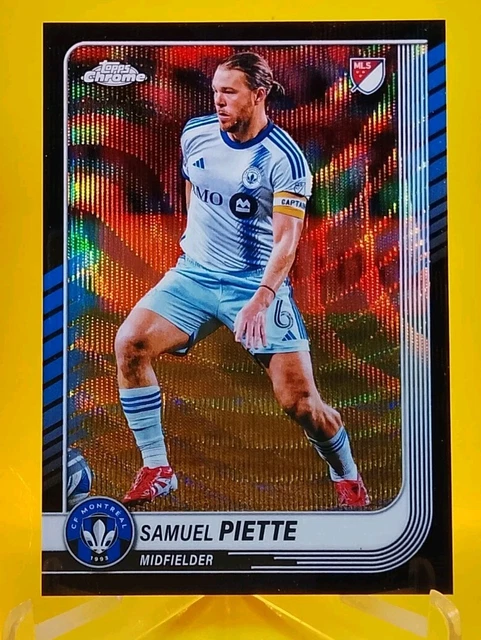 2025 Topps Chrome MLS Samuel Piette #47 BLACK 03/10 CF Montreal