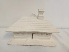 VTG Byron Molds Christmas Village Log Cabin House    Ready To Paint