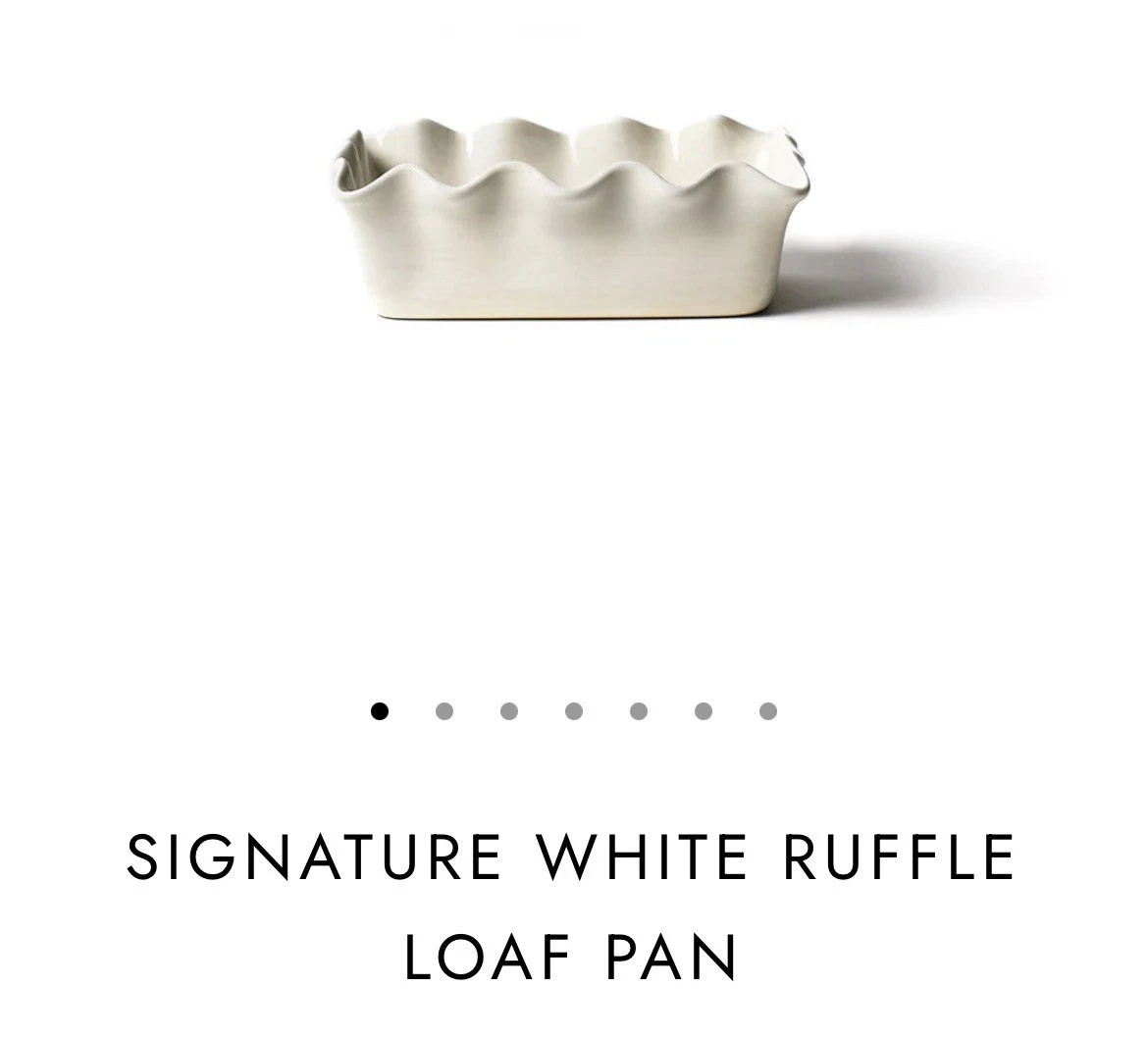 Coton Colors Signature Ruffle Loaf Pan NEW with Tags