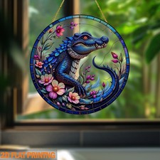 Flower Demon Crocodile Wall Art for Unique Decor