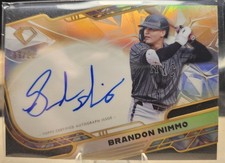 2025 Topps Diamond Icons Brandon Nimmo Icons Chrome Autograph 09/25 ACC-BN