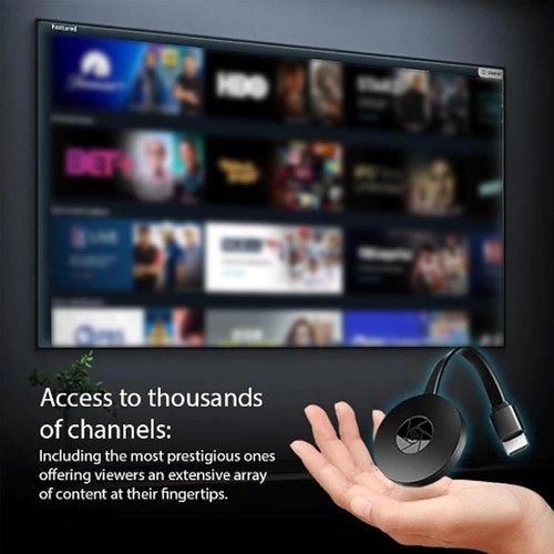 Chromecast-Dispositivo Streaming Stream Mostra Musica Foto Sport dal Telefono alla TV - Foto 2 di 15