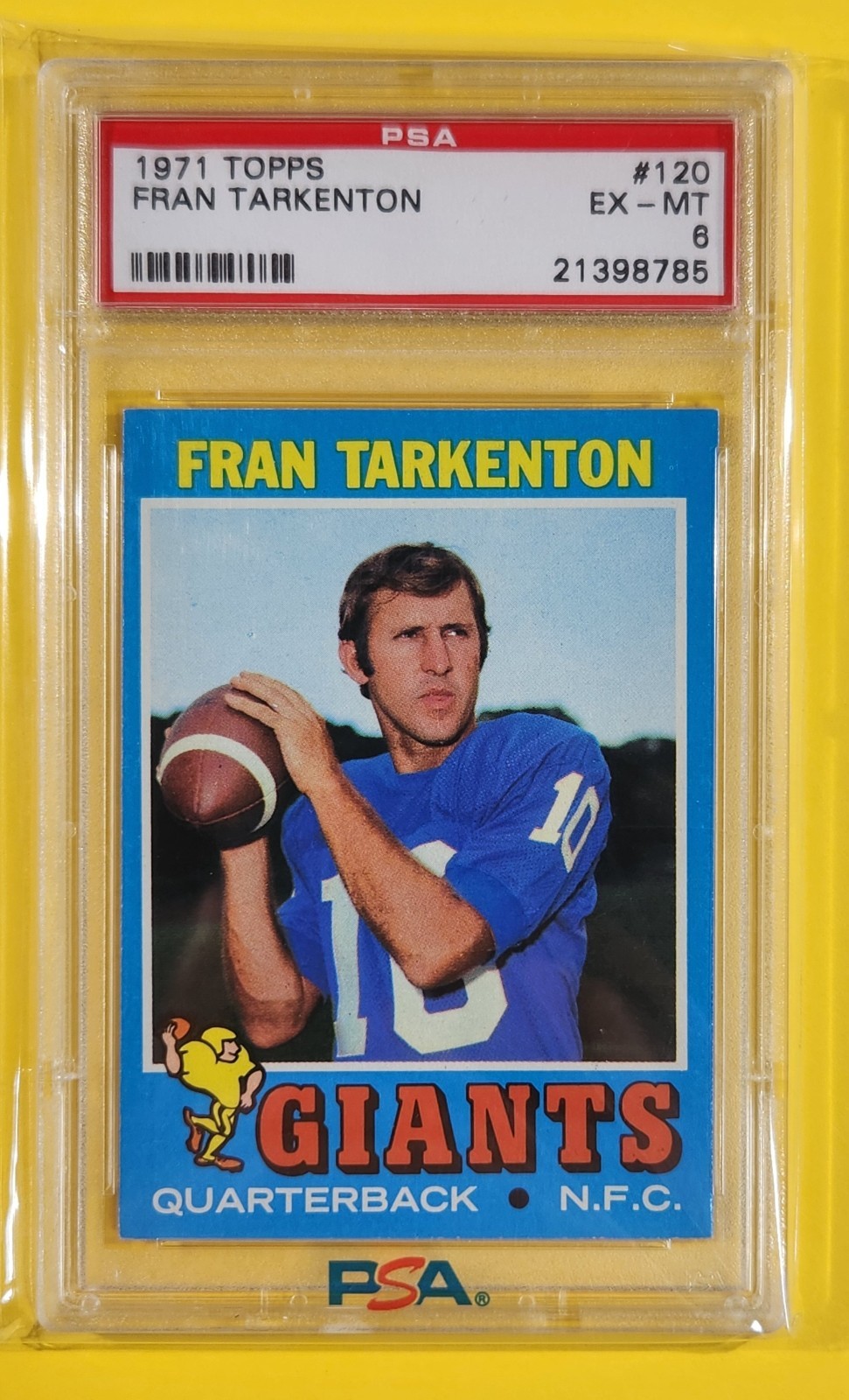 1971 Topps Fran Tarkenton #120 PSA 6 EX-MT Football Card