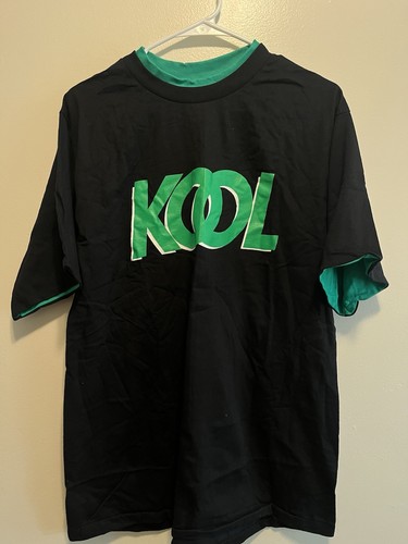 Bluegrass Tees Black/Green KOOL (cigarettes) Graphic Logo T-Shirt Men's L