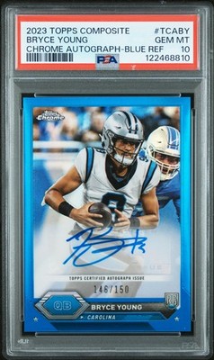 2023 TOPPS COMPOSITE TOPPS CHROME AUTOS #TCABY BRYCE YOUNG 146/150 PSA 10