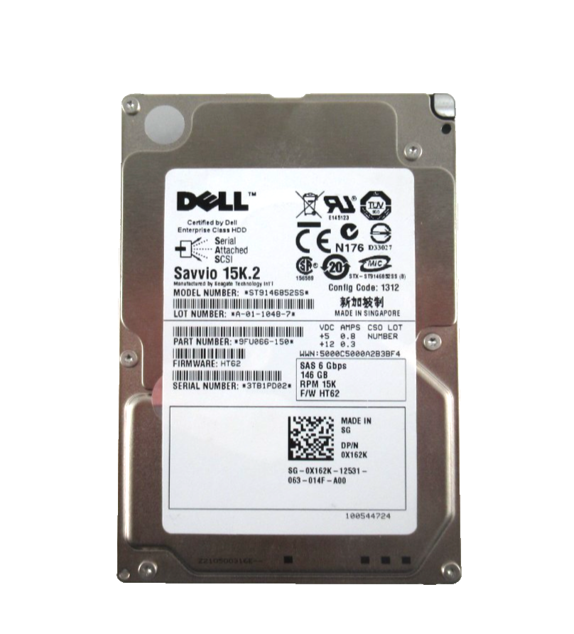 Dell Savvio 15K.2 146GB SAS 2.5"" 15K 6Gb/s HDD - X162K