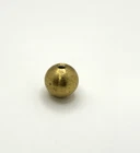 Solid Brass 1" Dia Round Ball Cap Finial Knob 1/4-28 tap NOS