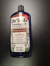 Dr Teal's Foaming Bath Coconut Oil Epsom Salt 34 fl oz NEW Sealed