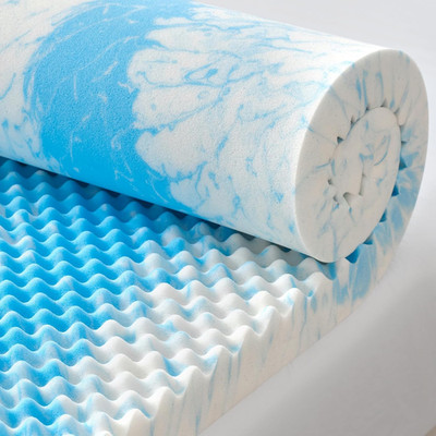 2 Inch Egg Crate Memory Foam Mattress Topper Full Size, Soft Mattress Pad for Ba