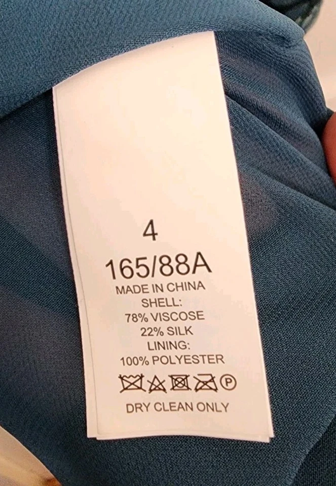 Vestido Kate Spade New York Spade Clover verde azulado oscuro terciopelo quemado talla 4 Foto 4 de 4