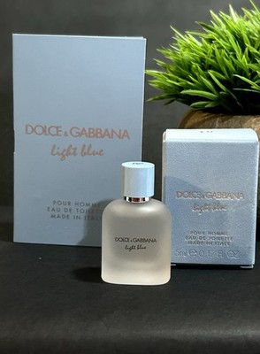 Lot X2 Dolce & Gabbana LIGHT BLUE Eau De Toilette Travel Splash & Sample Vial