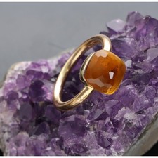 Pomellato Anello nudo con quarzo citrino Oro 750/1000