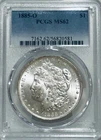 1885 O Morgan Silver Dollar PCGS MS62