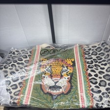 America & Beyond Forestry Leopard Embellished Tote NWT