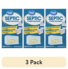 Septic System Treatment 9.8 oz 3 Pack Digester Enzymes for Waste