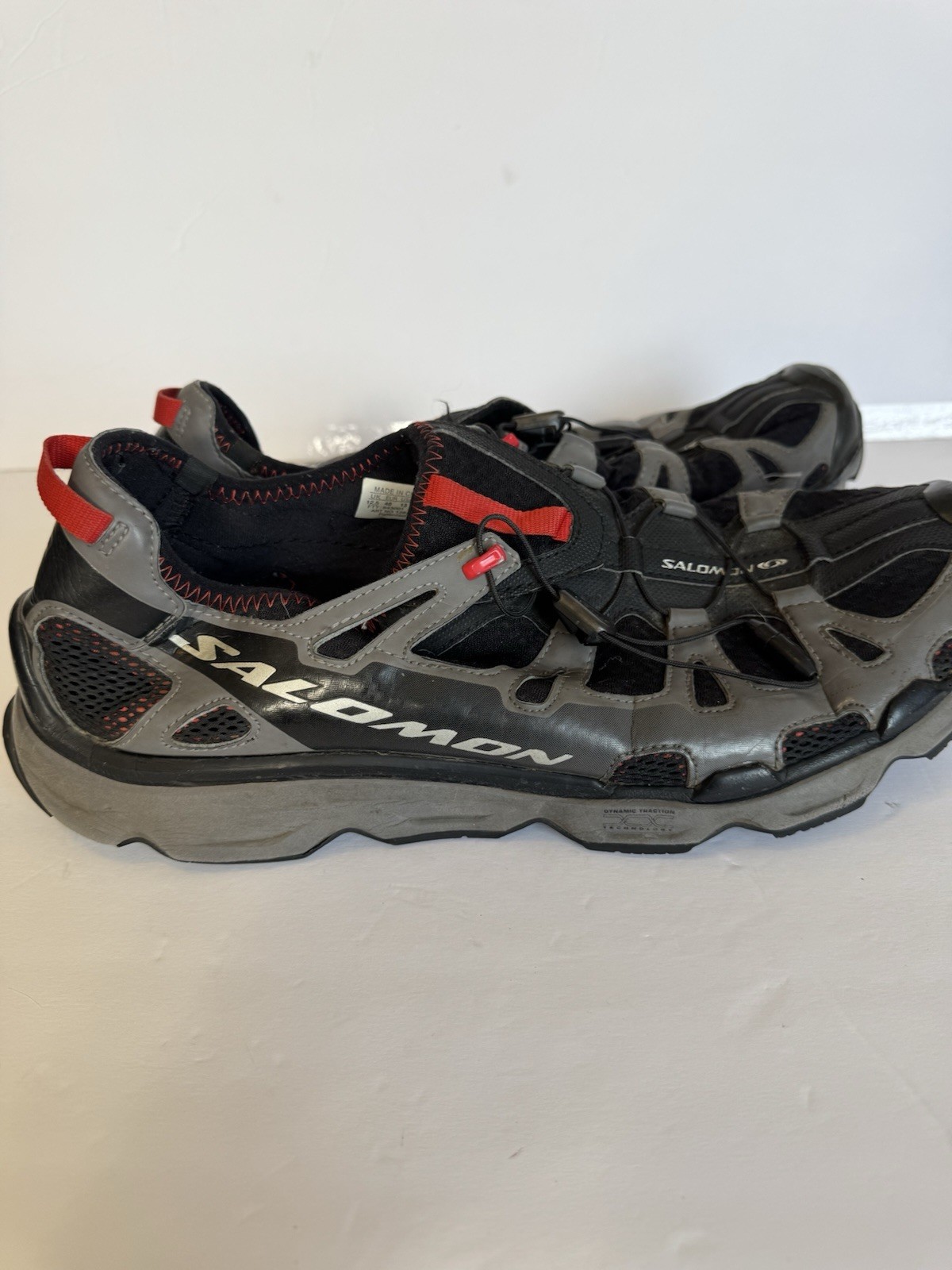 Salomon RX Gecko Uomo Sneakers 13 Nero Grigio Toggle Pizzo Scarpe da Escursionismo 128482