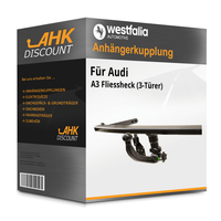 für Audi A3 Fliessheck (3-TüRer) 16- Westfalia AnhäNgerkupplung Abnehmbar NEU