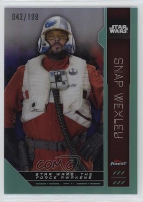 2023 Topps Finest Star Wars Aqua Refractor 42/199 Snap Wexley #FN-34 02v3