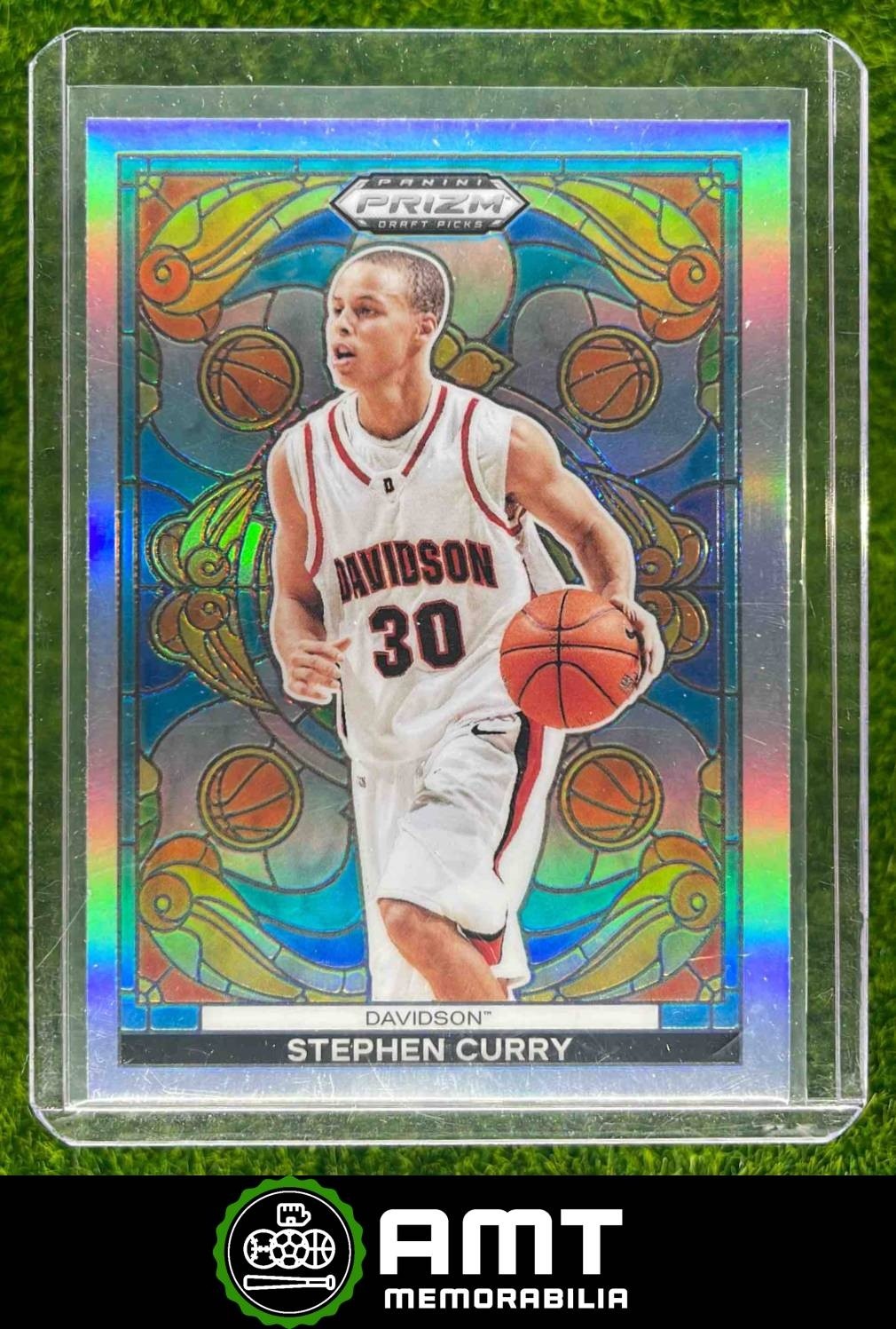 Stephen Steph Curry 2024 Panini Prizm Draft Picks Collegiate Stained Glass #2