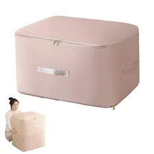  Dustproof and Moisture-proof Compression Storage Bag, Comforter Pink, L