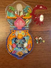 Vintage Polly Pocket Disney Little Mermaid compact Ariel Eric Flounder Bluebird