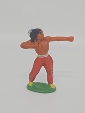 Vintage Elastolin Native American Warrior Toy Figure 66mm/2 " GERMANY