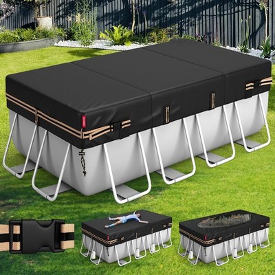 12x24FT Rectangular Pool Cover for Bestway/Intex/Coleman Frame Rectangular Po...