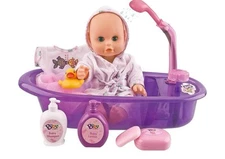 Liberty Imports Baby Bath Toys 13-Inch Little Newborn Doll Bath Set