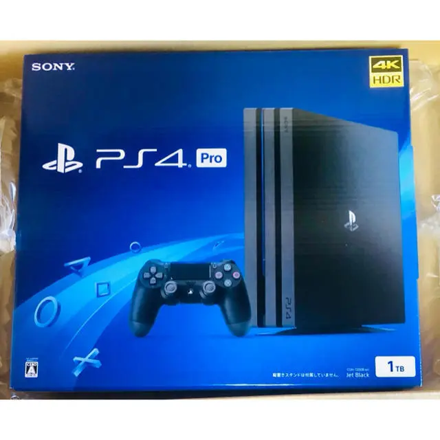 SONY PS4 PlayStation 4 Pro Jet Black 1TB (CUH-7200 BB01)
