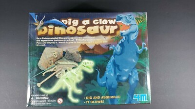 4M Dig A Glow Dinosaur model kit. Tyrannosaurus Rex --Dig and Assemble--It Glows